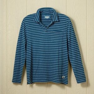Navy Striped Long Sleeve Shirt